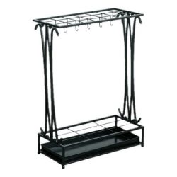 Giá để ô dù thép sơn tĩnh điện đen loại 21 ô 500x240x700mm
