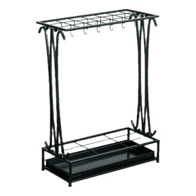 Giá để ô dù thép sơn tĩnh điện đen loại 21 ô 500x240x700mm