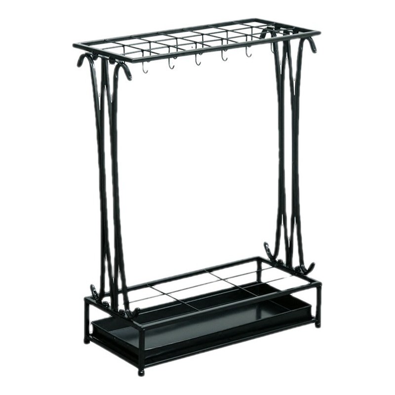 Giá để ô dù thép sơn tĩnh điện đen loại 21 ô 500x240x700mm