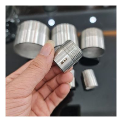 Kép thẳng inox 304 ren ngoài 1/4 NPT – 1/2 NPT (đk đỉnh ren 21mm)