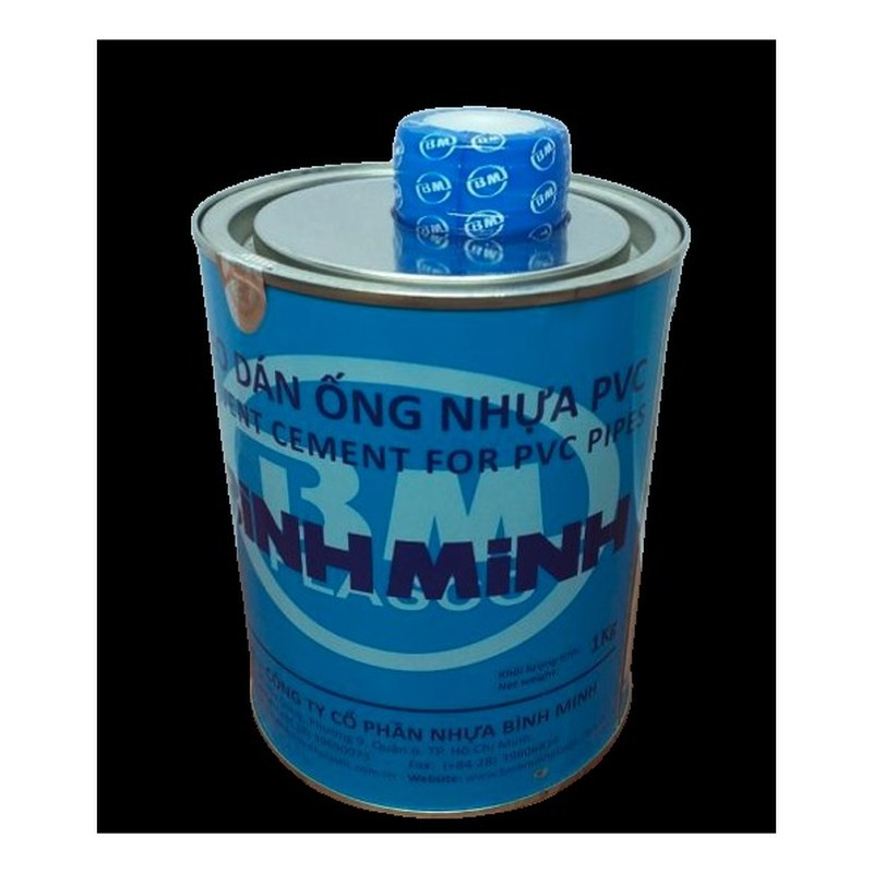 Keo dán ống PVC 1Kg BÌNH MINH