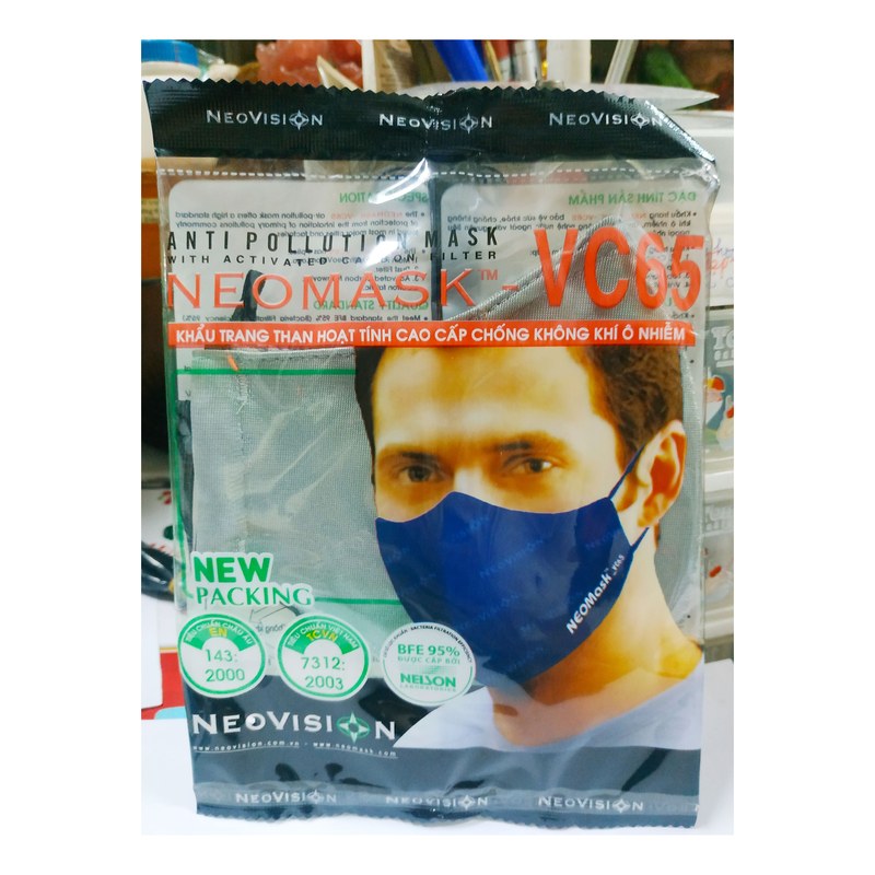 Khẩu trang than hoạt tính VC65 NEOMASK