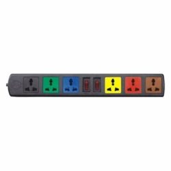 Ổ cắm điện 6D32N 6 lỗ 3 chấu dây 3m LiOA