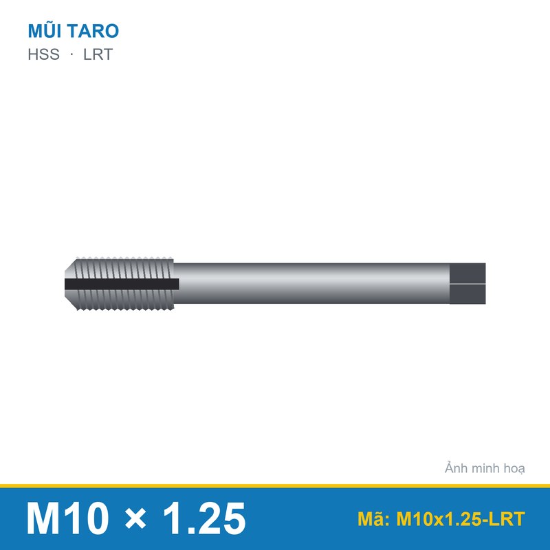 Mũi taro M10x1.25 LRT (bộ)