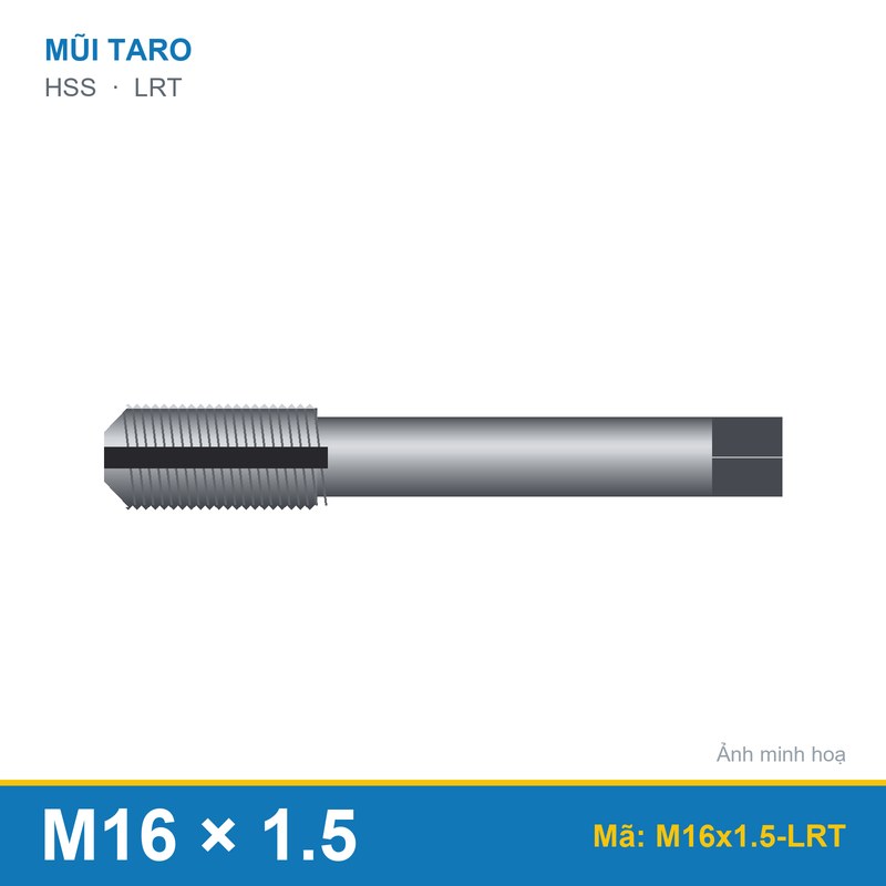 Mũi taro M16x1.5 LRT (bộ)