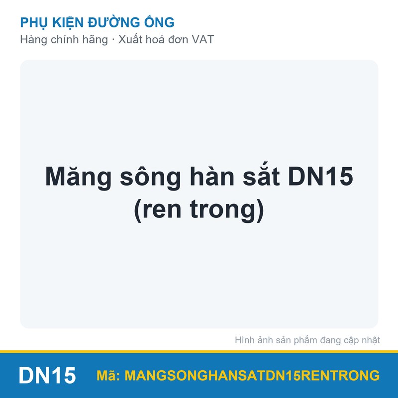 Măng sông hàn sắt DN15 (ren trong)