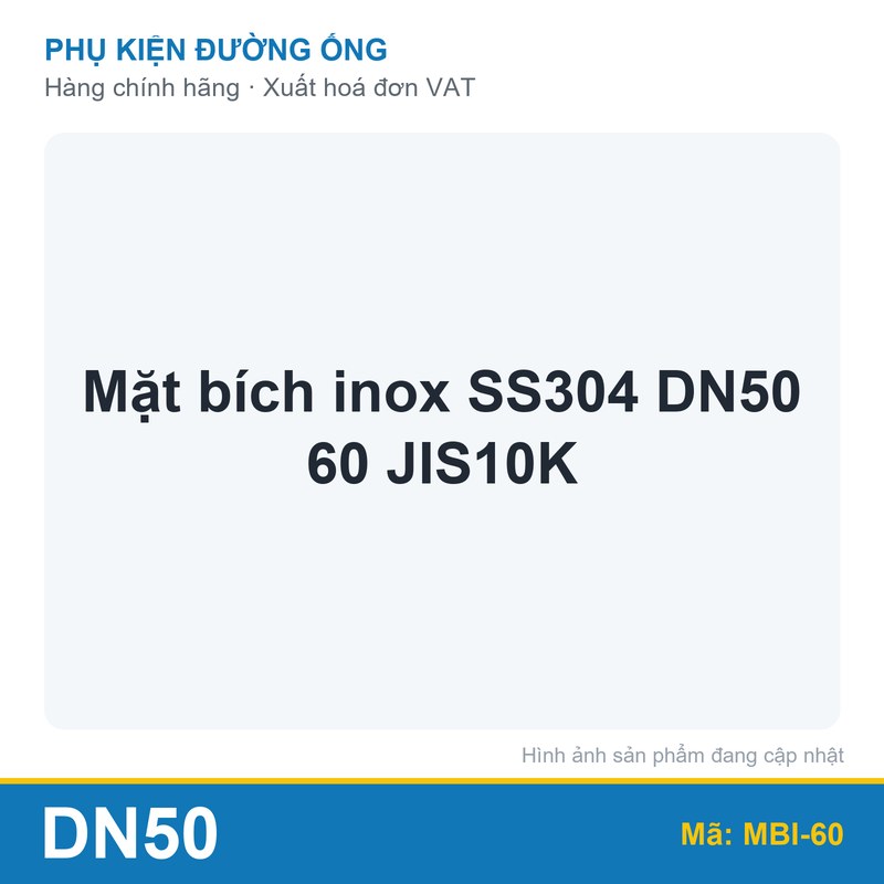 Mặt bích inox SS304 DN50 60 JIS10K