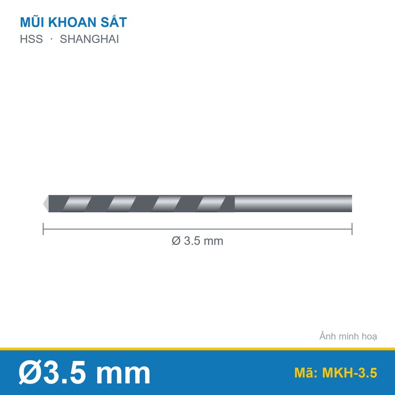 Mũi khoan 3.5mm SHANGHAI