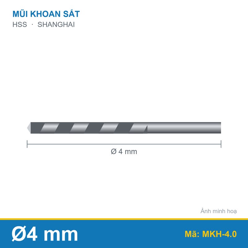Mũi khoan 4.0mm SHANGHAI