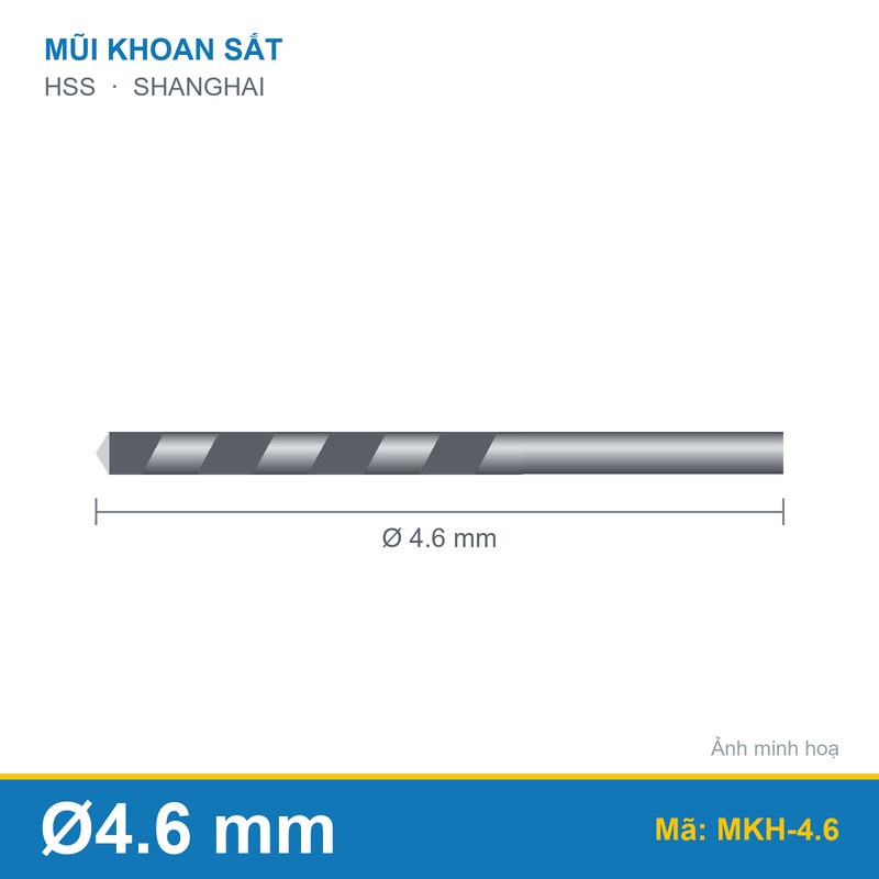 Mũi khoan 4.6mm SHANGHAI