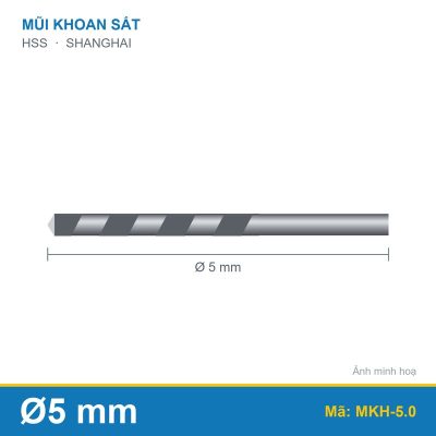 Mũi khoan 5.0mm SHANGHAI