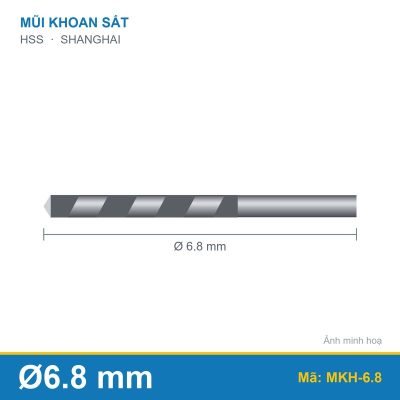 Mũi khoan 6.8mm SHANGHAI