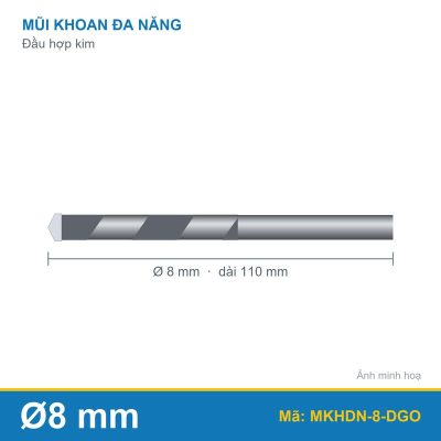 Mũi khoan đa năng 8mm DUN GONG