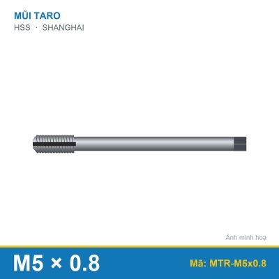 Mũi taro M5x0.8 SHANGHAI (bộ)