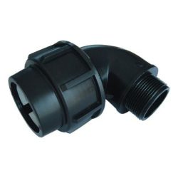 Nối góc ren ngoài phun (kiểu E) HDPE DN32-1″ PN16