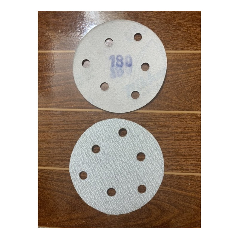 Giấy nhám tròn có lỗ 125mm P180
