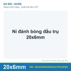 Nỉ đánh bóng đầu trụ 20x6mm
