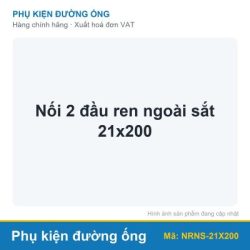 Nối 2 đầu ren ngoài sắt 21×200