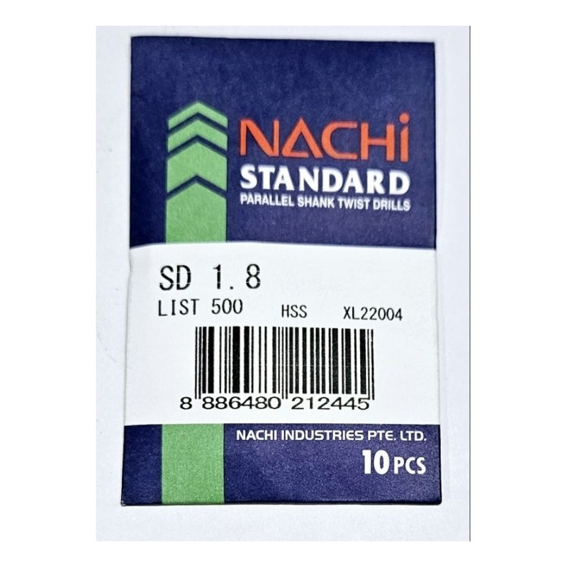 Mũi khoan trụ (L500) 1.8mm NSD1.8 NACHI