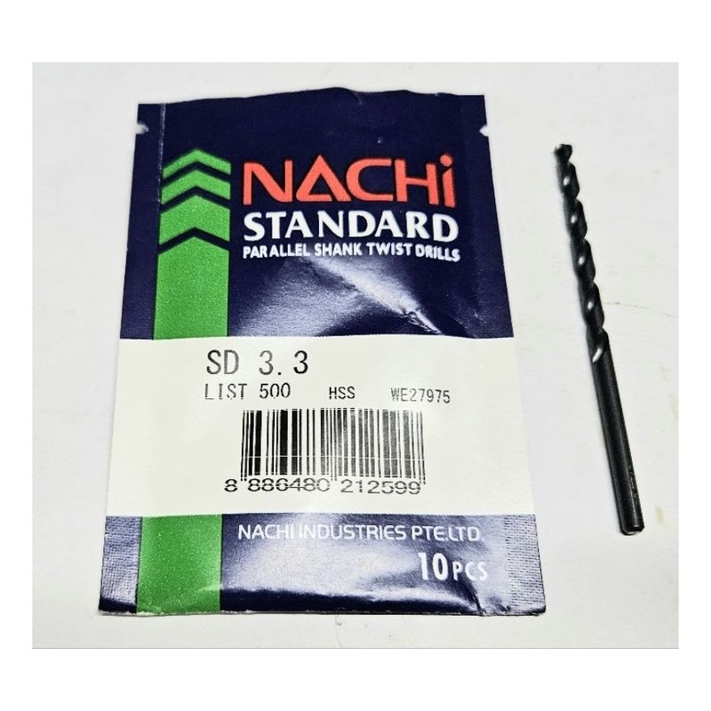 Mũi khoan trụ (L500) 3.3mm NSD3.3 NACHI