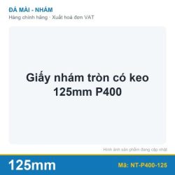 Giấy nhám tròn có keo 125mm P400 (tờ)