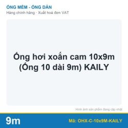 Ống hơi xoắn cam 10x9m (Ống 10 dài 9m) KAILY (sợi)