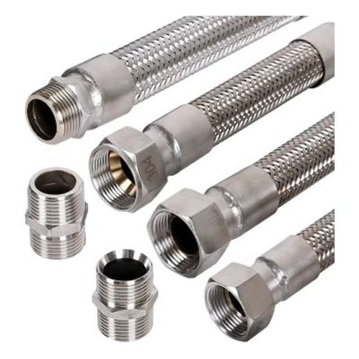 Ống mềm inox 3/4"x500mm (2 đầu ren côn lõm)
