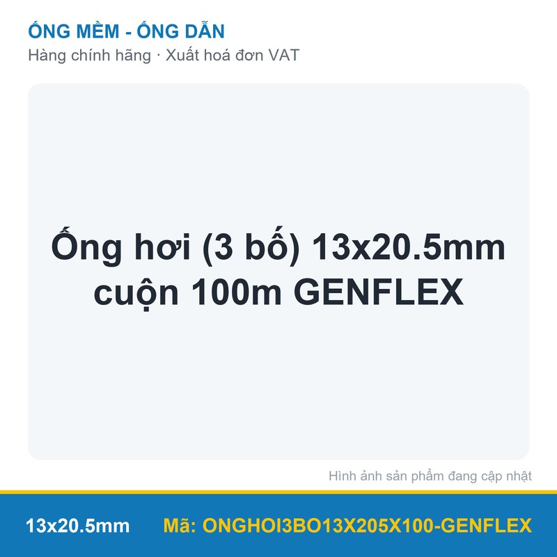Ống hơi (3 bố) 13x20.5mm cuộn 100m GENFLEX