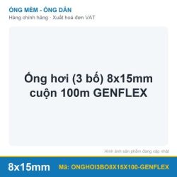 Ống hơi (3 bố) 8x15mm cuộn 100m GENFLEX