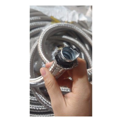 Ống inox mềm SUS 304 phi 21x1700 (2 đầu ren côn lõi thép)