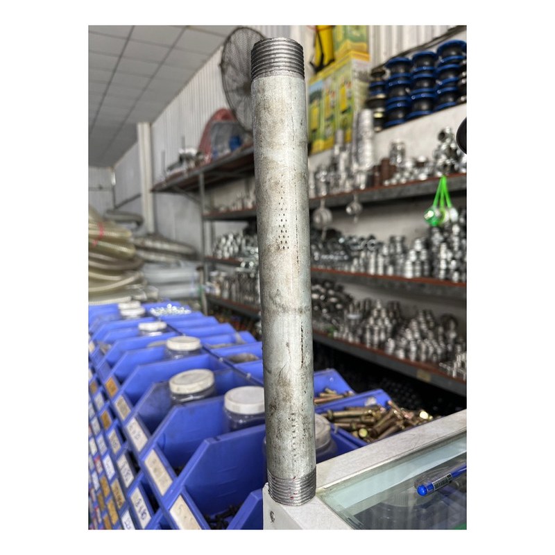 Ống kẽm 2 đầu ren 21x200x2.6mm