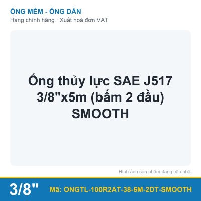 Ống thủy lực SAE J517 3/8"x5m (bấm 2 đầu) SMOOTH (sợi)