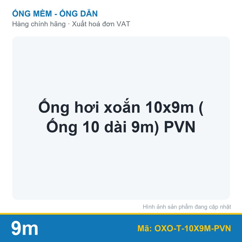 Ống hơi xoắn 10x9m ( Ống 10 dài 9m) PVN (sợi)
