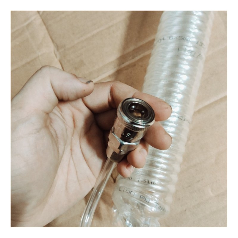 Ống hơi xoắn trắng 8x9m (Ống 8 dài 9m) PVN