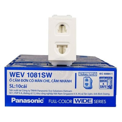 Hạt ổ cắm WEV1081SW âm tường 1 lỗ (Lớn) Panasonic