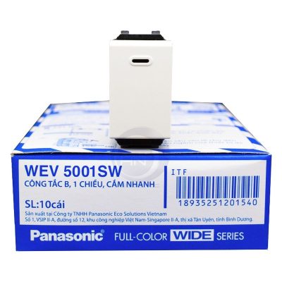 Công tắc B, 1 chiều, 250VAC - 16A WEV5001SW Panasonic
