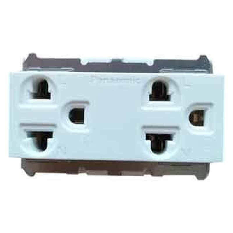 Hạt ổ cắm WNG159237W âm tường 2 lỗ 3 chấu (Nhỏ) Panasonic
