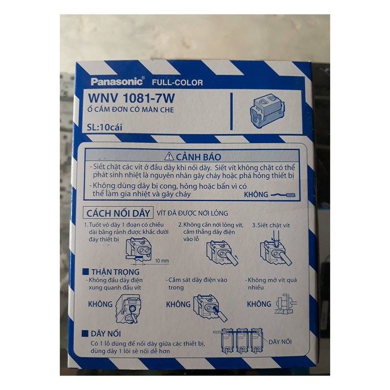 Ổ cắm nhỏ WNV1081-7W Panasonic