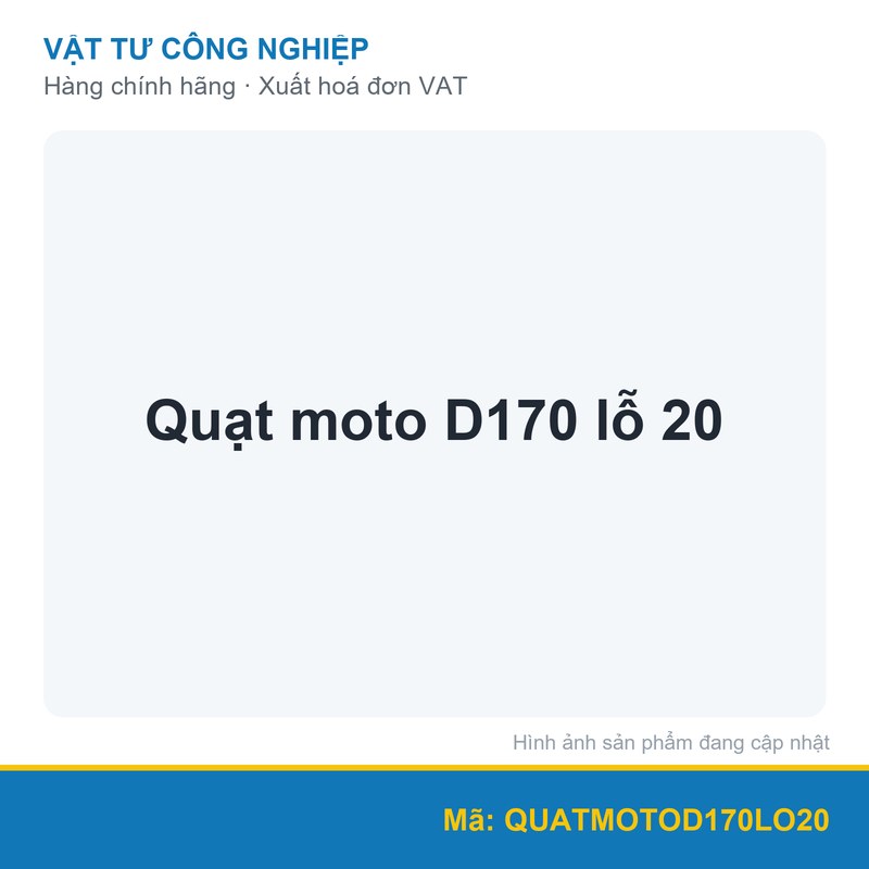 Cánh quạt làm mát mô tơ D170 lỗ 20
