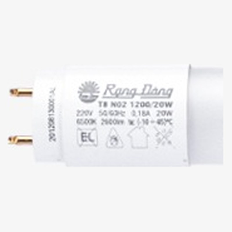 Bóng đèn LED thủy tinh bọc nhựa T8 N02 1.2m (20W) Rạng Đông