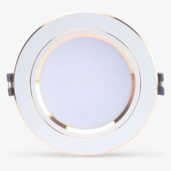 Đèn LED Downlight AT10 (90/7W) đổi màu viền vàng Rạng Đông