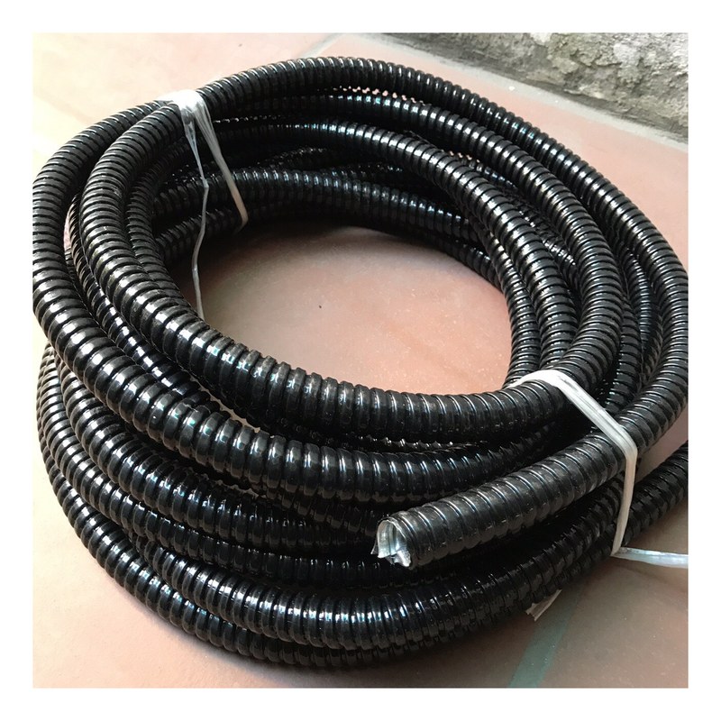 Ống ruột gà lõi thép bọc nhựa đen 1 1/4″ ID: 31mm, OD: 39mm