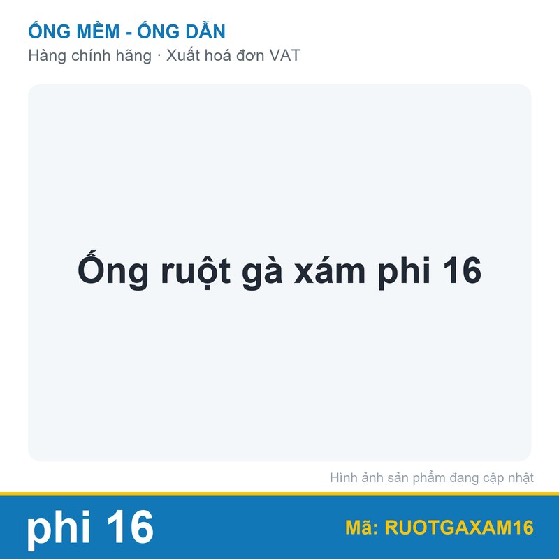 Ống ruột gà xám phi 16 (cuộn)