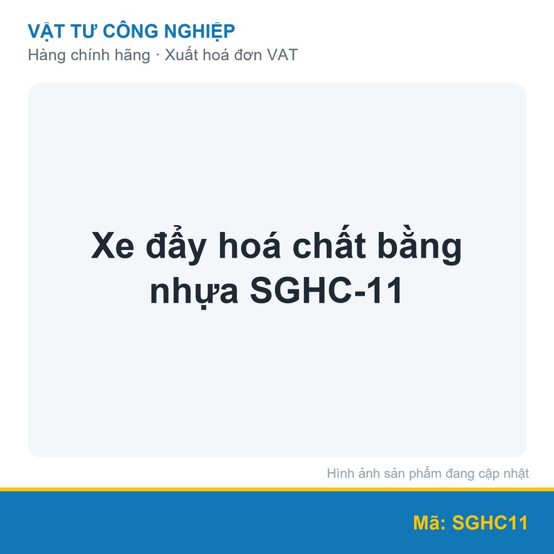 Xe đẩy hoá chất bằng nhựa SGHC-11