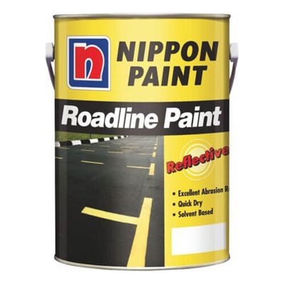 Sơn kẻ nền vàng phản quang (5kg/lon) NIPPON