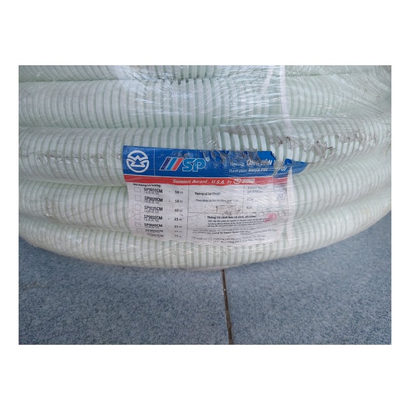 Ống ruột gà Ø40 SP9040CM (trắng) SINO