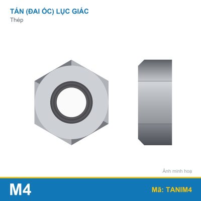 Tán SS304 M4