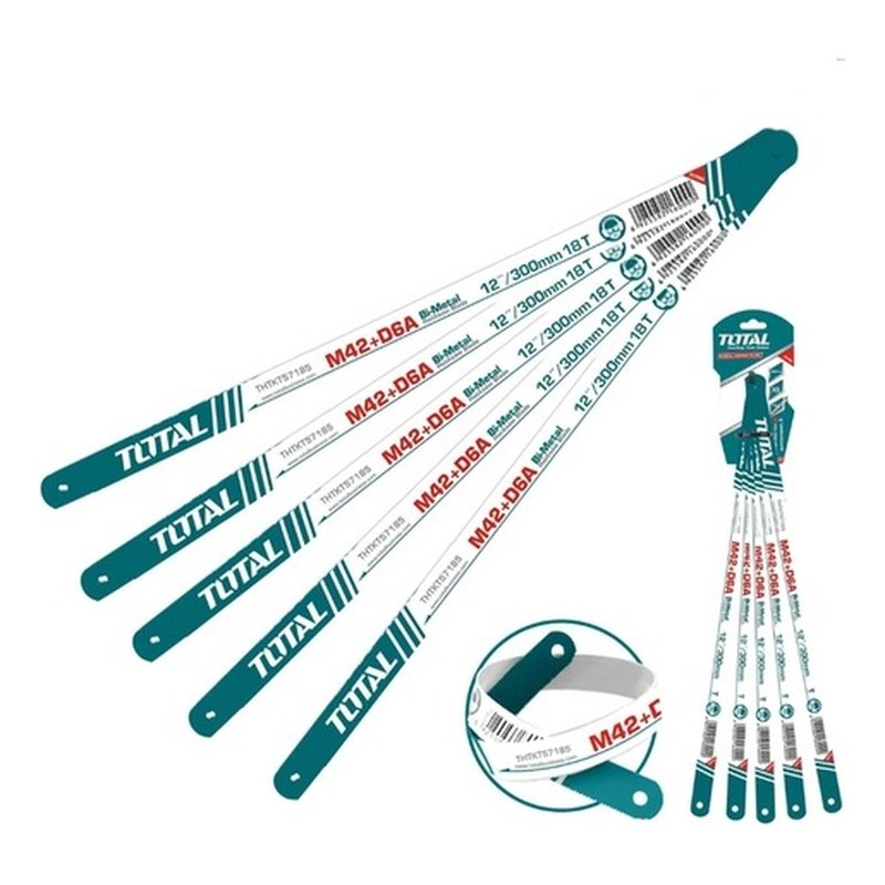 Bộ 5 lưỡi cưa sắt 18 răng (12"(300mm)) TOTAL