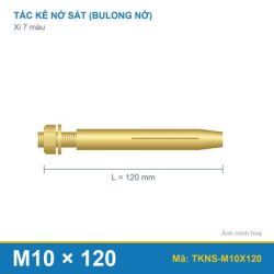 Tắc kê nở sắt xi 7 màu M10 x 120