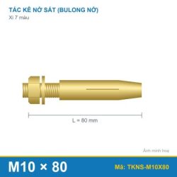 Tắc kê nở sắt xi 7 màu M10 x 80
